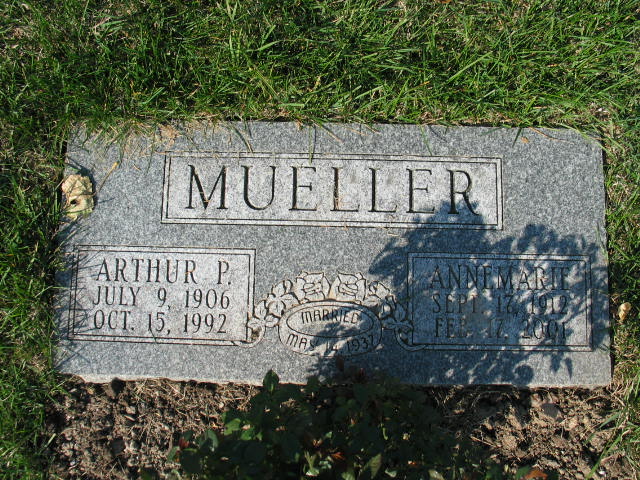 Arthur P. and Annemarie Mueller